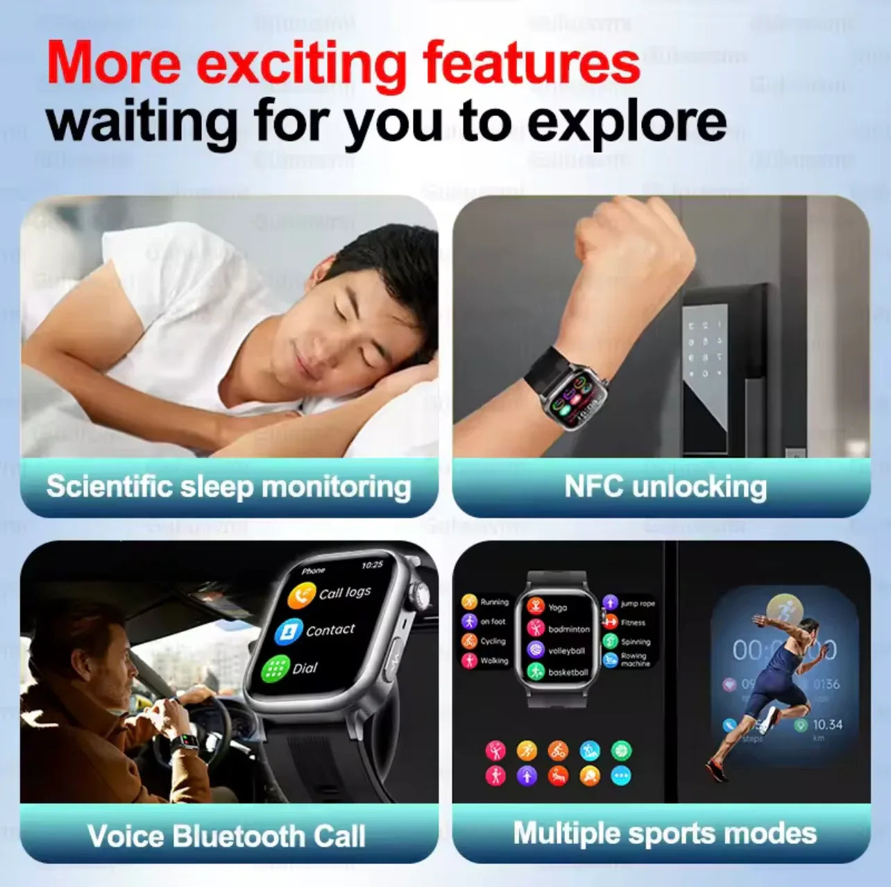 Smart Health Watch Blood Pressure Monitoring and ECG Features - ZeeTec Store