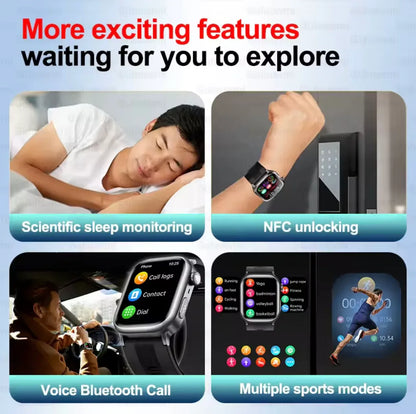 Smart Health Watch Blood Pressure Monitoring and ECG Features - ZeeTec Store
