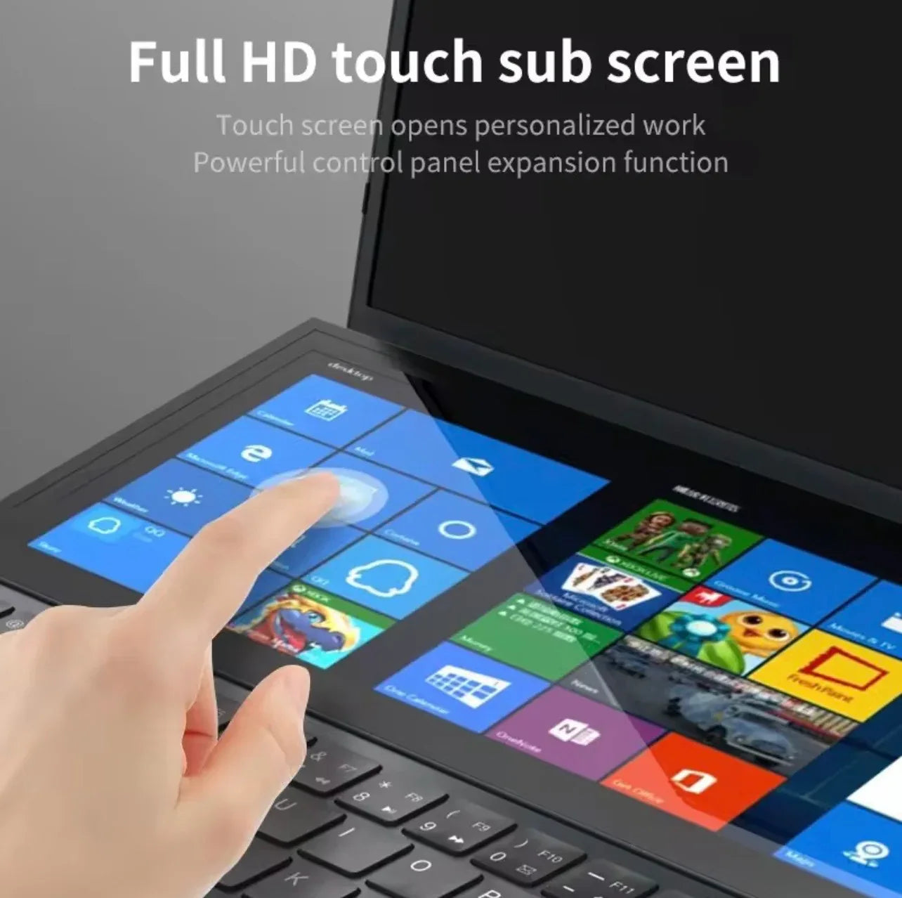 ZeeTec Dual Screen Laptop with 16" and 14" HD Screens - External GPU Deck Support - ZeeTec Store