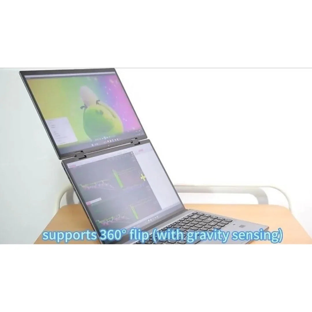 ZeeTec Dual FHD Laptop - 14" DUAL FHD Screens, FHD 360 Degrees Flip with Keyboard - ZeeTec Store