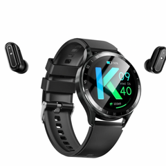 Smart Watch,1.39” Full-Touch HD Display with Built-in Wireless Earbuds, 📞 Bluetooth Calling (Dial Answer Reject)| 🩺 Heart Rate Monitoring| 📷 Shake to Take Photo| 🔔 Call & Message Alerts,Long life battery up to 7 days,Compatible with IOS & Android