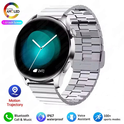 Fashion Smart Watch for Men and Women with AMOLED Screen, Bluetooth Calling, Heart Rate Monitoring, and More - ZeeTec Store