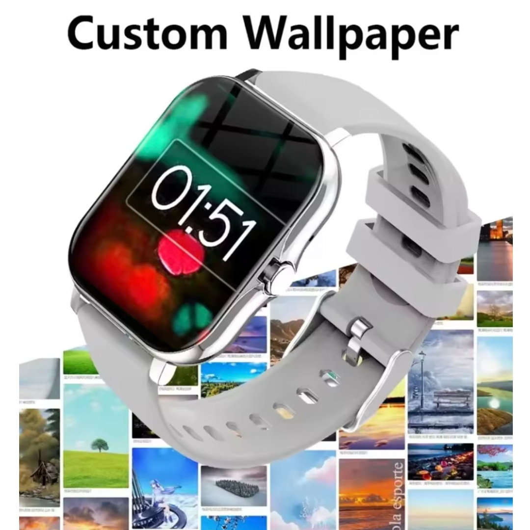Smart Watch for Women & Men, Waterproof, Fitness Tracker with Heart Rate Monitor Sport Modes & Notifications, Compatible with Android & iOS
