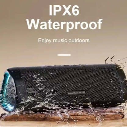 Portable Bluetooth Boombox, Impressively Rich Sound, Dazzling Light, Long-Lasting Playtime: Up to 20 hours, Powerful 20W Output