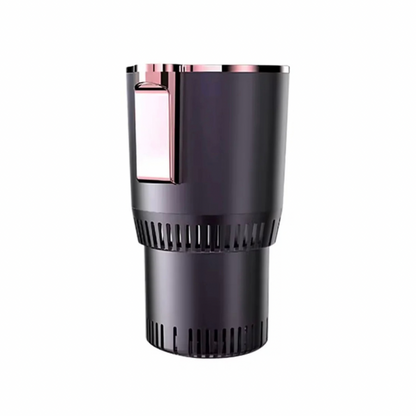 Portable Smart 2-in-1 Car Cup, Cooler & Warmer, 12V Mini Auto Refrigerator for Hot & Cold Drinks, Travel Cup Holder, Compact & Portable, Smart Touch Control, Silent & Safe Operation