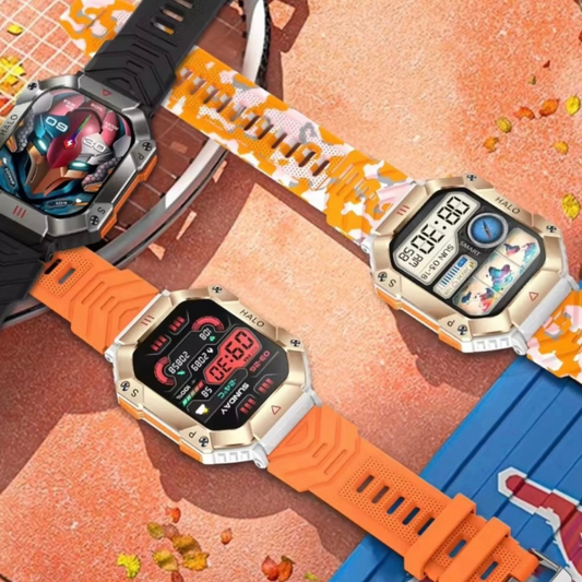 High Quality Durable Smartwatch, 2” High Definition IPS Screen, Bluetooth Call & Smart Notifications, Large Battery, Sports & Health Tracking, Compass & Waterproof Sports Design – Outdoor Electronic Watch