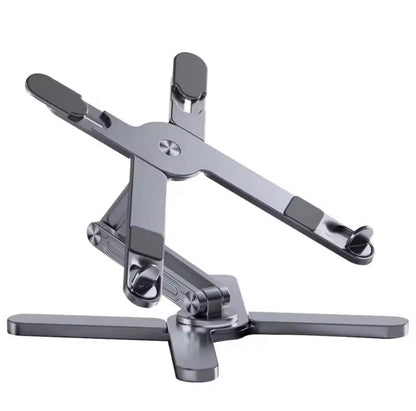 Foldable Laptop Stand with 360° Rotation – Aluminum Alloy Notebook & Tablet Holder