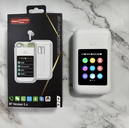 Multi In One Smart Earphone, PowerBank and LCD Color Screen