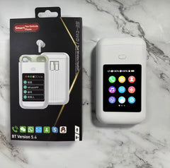 Multi In One Smart Earphone, PowerBank and LCD Color Screen