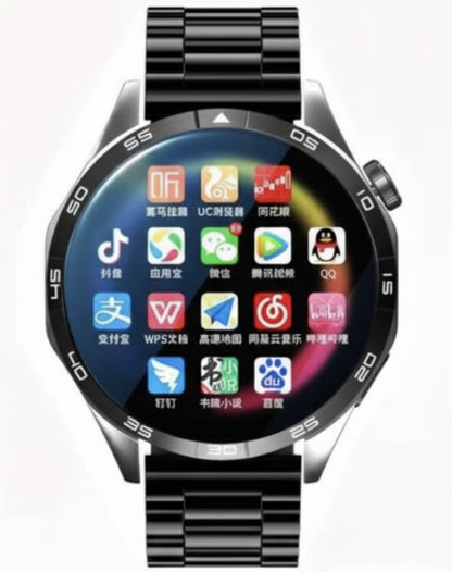 5G Style Smart Watch for Men & Women,1.53” HD screen with 128GB storage,SIM card|Smart Features|WiFi download|learning apps|social entertainment functions|Health Monitoring|NFC Function|Magnetic Charging,Battery up to 7 days, Compatible with IOS & Android