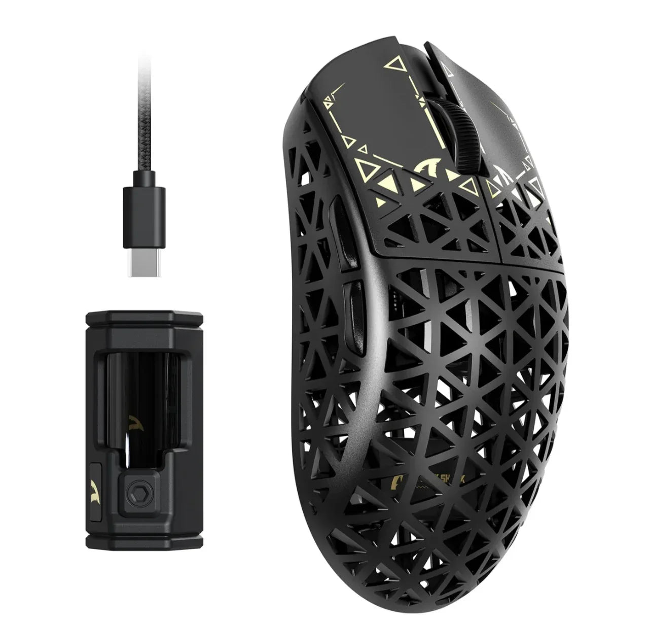 Attack Shark R5 Gaming Mouse - Ultra-Lightweight 39g Design, Tri-Mode Connectivity, PixArt PAW3950MAX Sensor, 8000Hz Wireless Polling Rate - ZeeTec Store