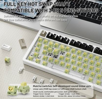 ATTACK SHARK X86 Full Aluminum Keyboard