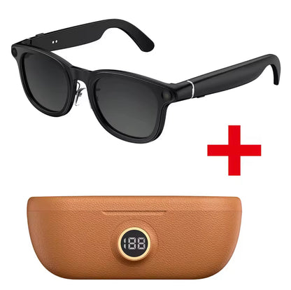 Smart Glasses 8MP Camera with Charging Case