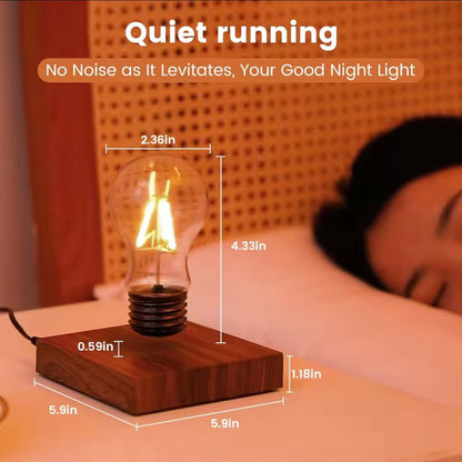 Levitating Floating Light Bulb Lamp – Magnetic Wireless Gravity Lamp for Home & Office Modern Decor