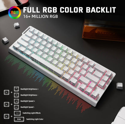 ATTACK SHARK X68 PRO HE Gaming Keyboard 8K Hz RGB Hot-Swap Rapid Trigger