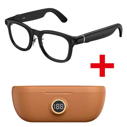 Smart Glasses 8MP Camera with Charging Case