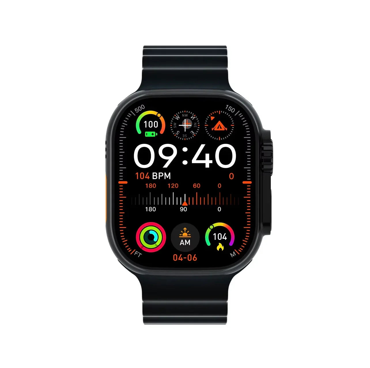 High-Performance Smart Watch for Men and Women - Ultra Thin 2.29 Inch AMOLED, 4G-5G SIM Card, 190° Rotating 8MP HD Camera, Call & SMS Function, Health Tracking, Durable Stainless Steel Case & Silicone Strap - ZeeTec Store
