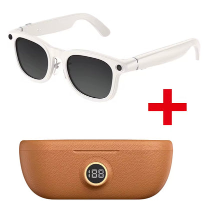 Smart Glasses 8MP Camera with Charging Case