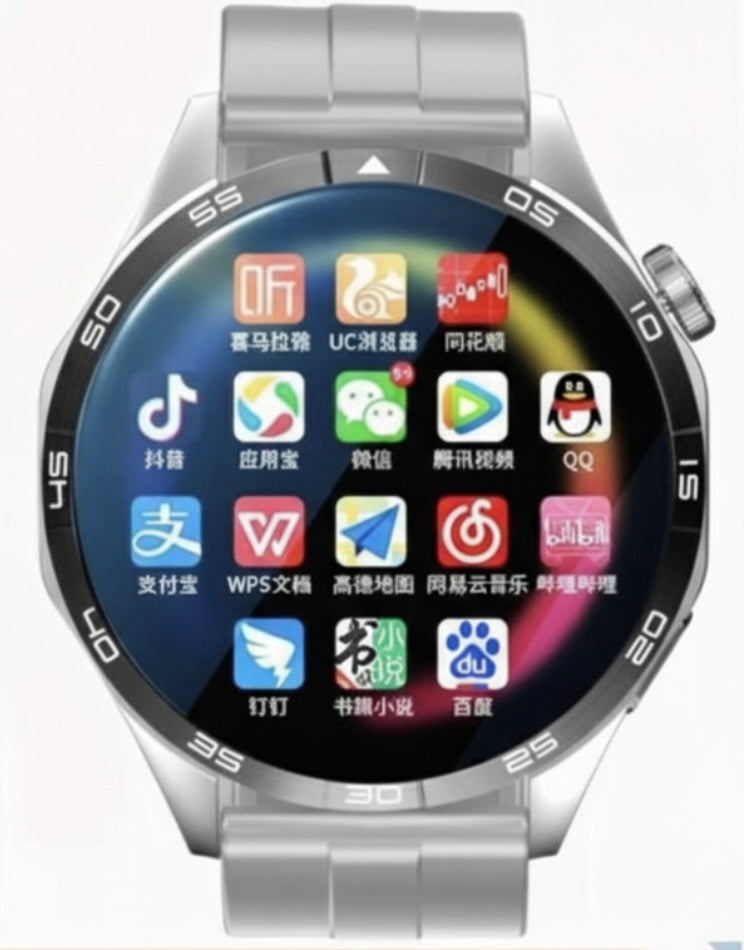 5G Style Smart Watch for Men & Women,1.53” HD screen with 128GB storage,SIM card|Smart Features|WiFi download|learning apps|social entertainment functions|Health Monitoring|NFC Function|Magnetic Charging,Battery up to 7 days, Compatible with IOS & Android