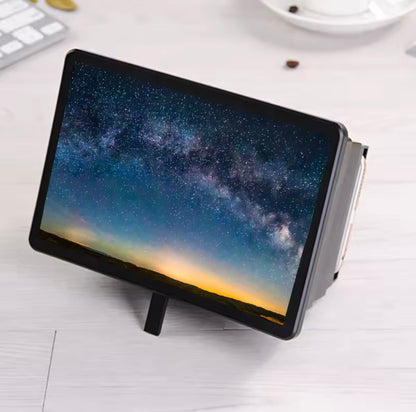 3D Mobile Phone Screen Magnifier – Foldable Desk Holder & Video Amplifier Projector for All Smartphones