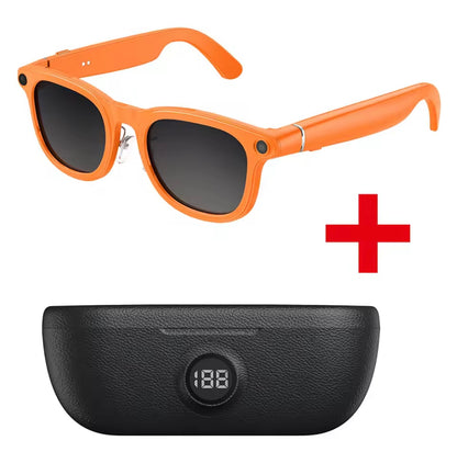 Smart Glasses 8MP Camera with Charging Case