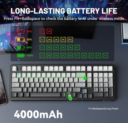 ATTACK SHARK X98 Full-size Wireless Mechanical Keyboard