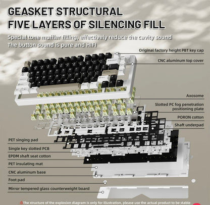 ATTACK SHARK X86 Full Aluminum Keyboard