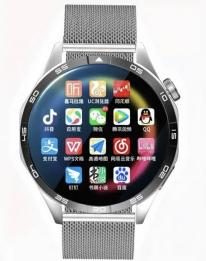 5G Style Smart Watch for Men & Women,1.53” HD screen with 128GB storage,SIM card|Smart Features|WiFi download|learning apps|social entertainment functions|Health Monitoring|NFC Function|Magnetic Charging,Battery up to 7 days, Compatible with IOS & Android