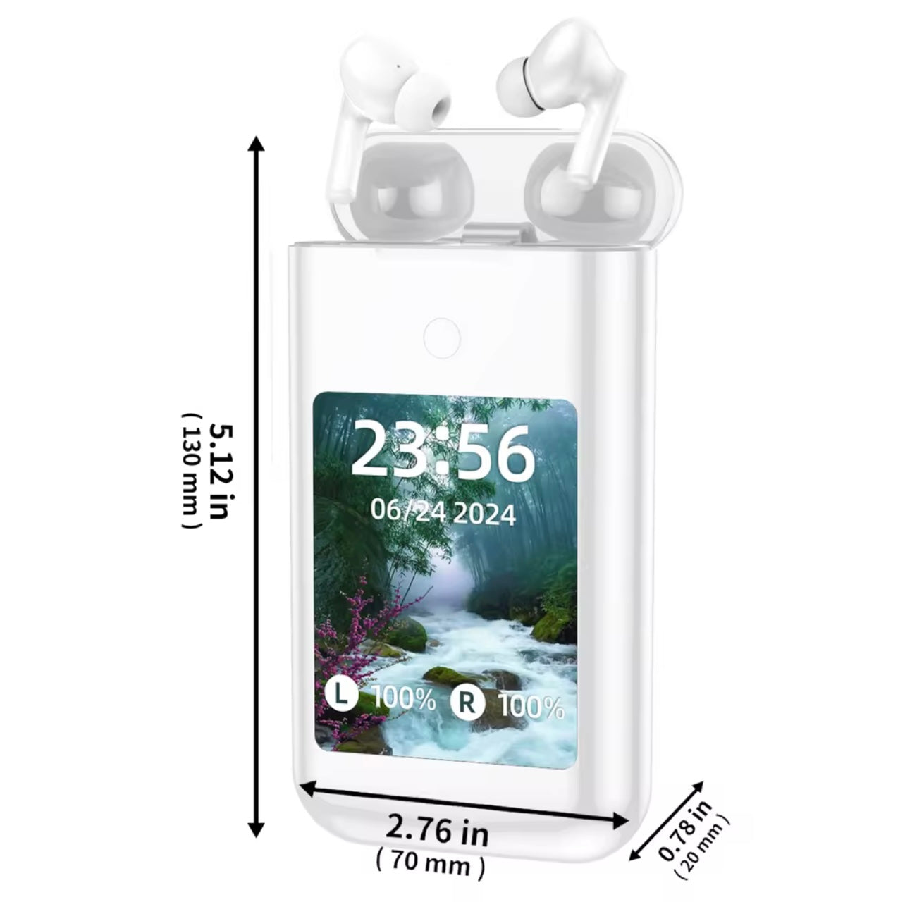 Multi in one - Power Bank with Bluetooth Headset and 2.8” Display for Apps and Games