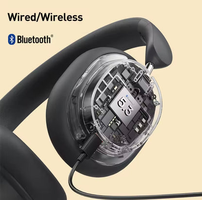 Baseus Bowie D05 Wireless Headphones – Bluetooth 5.3, 3D Spatial Audio, 40mm Drivers, Foldable Over-Ear Design, 70H Playtime