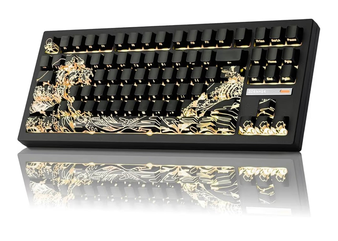 Zornher ZH870 Wireless Gaming Keyboard Three-Mode Full-Key Hot-Swappable