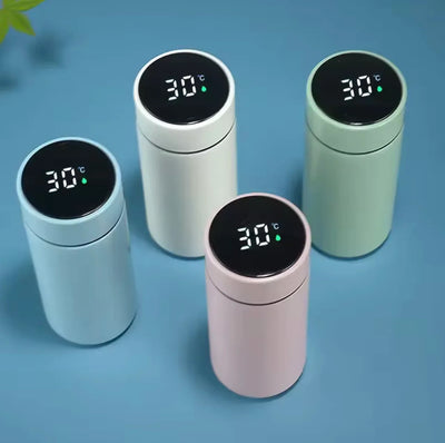 Smart Stainless Steel Water Bottle with Temperature Sensor, Tea Separation Design & Vacuum Insulation - ZeeTec Store