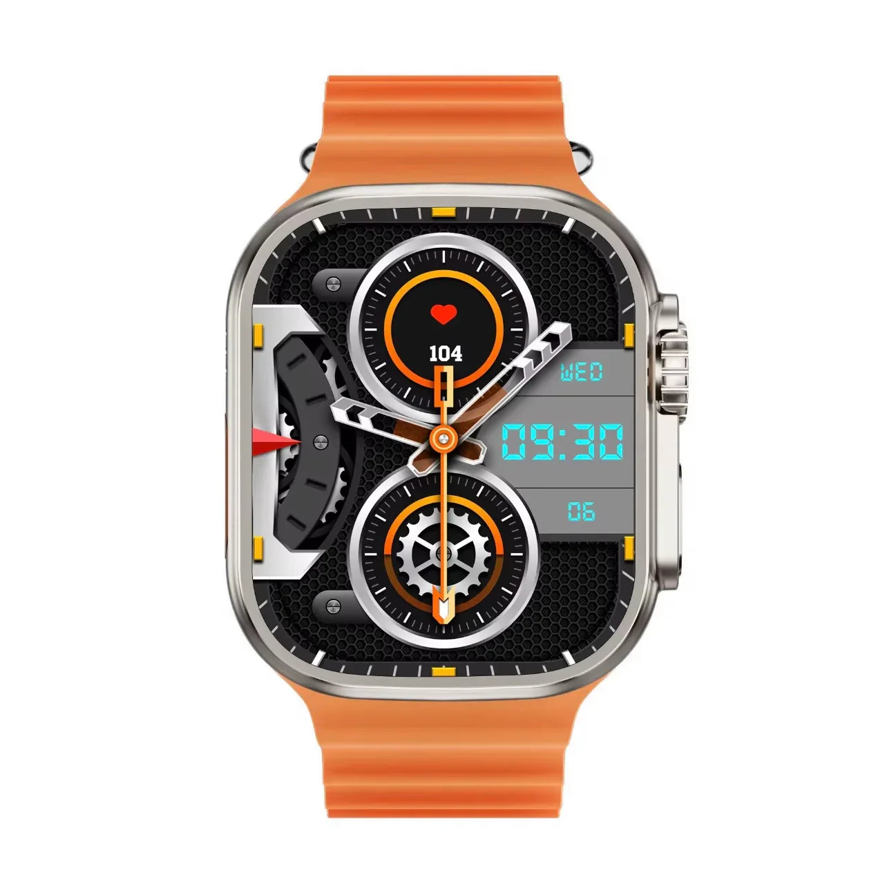 High-Performance Smart Watch for Men and Women - Ultra Thin 2.29 Inch AMOLED, 4G-5G SIM Card, 190° Rotating 8MP HD Camera, Call & SMS Function, Health Tracking, Durable Stainless Steel Case & Silicone Strap - ZeeTec Store