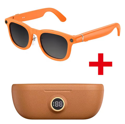 Smart Glasses 8MP Camera with Charging Case
