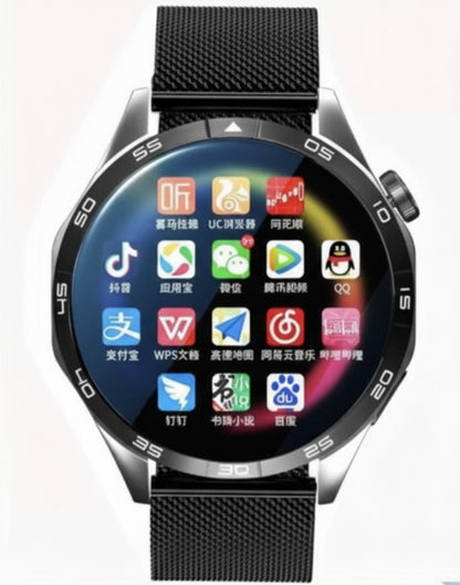 5G Style Smart Watch for Men & Women,1.53” HD screen with 128GB storage,SIM card|Smart Features|WiFi download|learning apps|social entertainment functions|Health Monitoring|NFC Function|Magnetic Charging,Battery up to 7 days, Compatible with IOS & Android