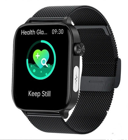 Advanced Smart Watch,1.96" IPS HD touch,Bluetooth call|Smart apps,Advanced Health monitor: ECG|Blood lipids|Uric acid|Body fat|Micro physical examination|Emotional stress detection|Non invasive blood glucose measure|Battery up to 7 days