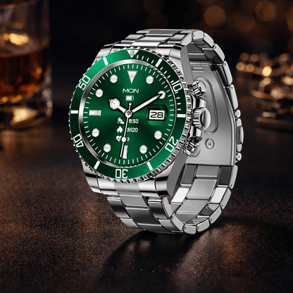 ZeeTec Smart Watch Stainless Steel with 1.3” IPS Display