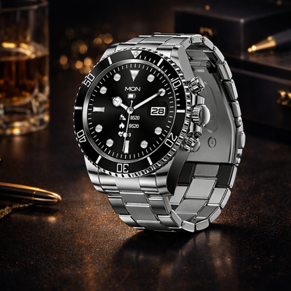 ZeeTec Smart Watch Stainless Steel with 1.3” IPS Display