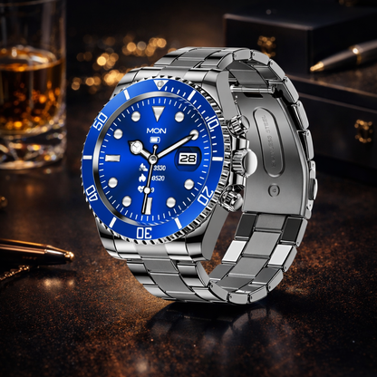 ZeeTec Smart Watch Stainless Steel with 1.3” IPS Display