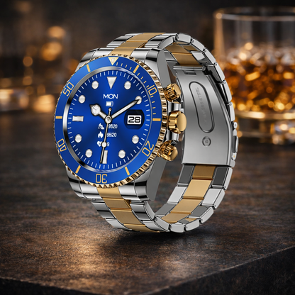 ZeeTec Smart Watch Stainless Steel with 1.3” IPS Display