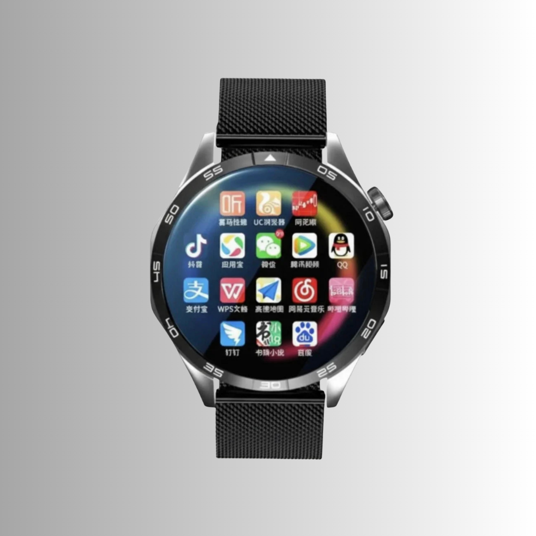 Smart Watch 1.53” HD Screen, 128GB Storage, SIM, Health Monitor, NFC