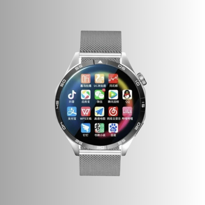 Smart Watch 1.53” HD Screen, 128GB Storage, SIM, Health Monitor, NFC