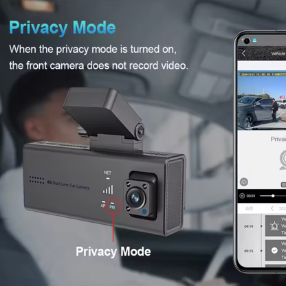 GPS 4G Car Guard Camera with Collision Alarm HD Recorder