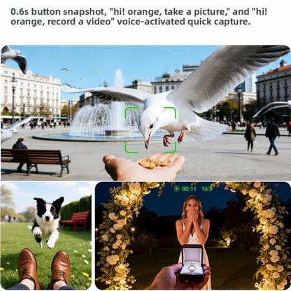 Smart Glasses 8MP Camera with Charging Case and AI features