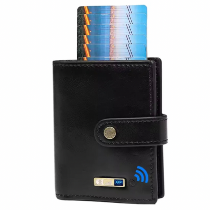 Bluetooth Smart Wallet - Premium Genuine Leather, Anti-Lost & Anti-Theft, Long-Lasting Battery, Works with Android & iOS - ZeeTec Store