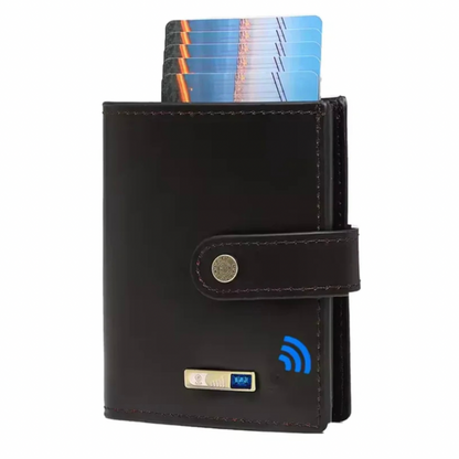 Bluetooth Smart Wallet - Premium Genuine Leather, Anti-Lost & Anti-Theft, Long-Lasting Battery, Works with Android & iOS - ZeeTec Store