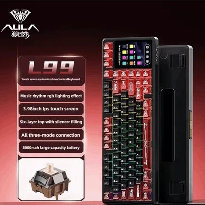 Aula L99 Screen Display Mechanical Keyboard Programmable keys and RGB backlighting