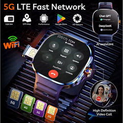 ZeeTec 2.4” AMOLED Smartwatch - SIM, Camera, Apps & Health Monitor