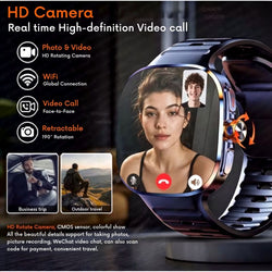 ZeeTec 2.4” AMOLED Smartwatch - SIM, Camera, Apps & Health Monitor