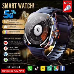 ZeeTec 2.4” AMOLED Smartwatch - SIM, Camera, Apps & Health Monitor